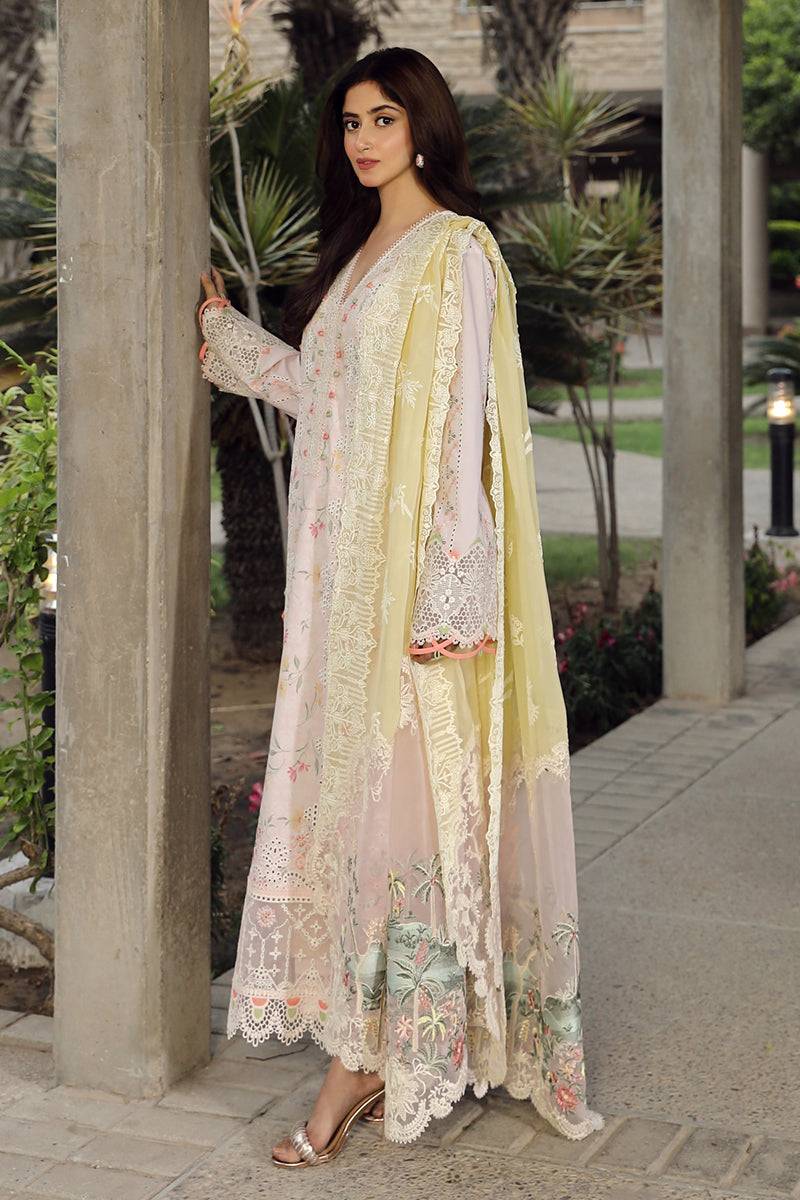 Qalamkar | Festive Lawn 2024 | PS-03 IRSA - Pakistani Designer Dress - by Qalamkar | Type: Luxury - 100% Original at Saira Sultan