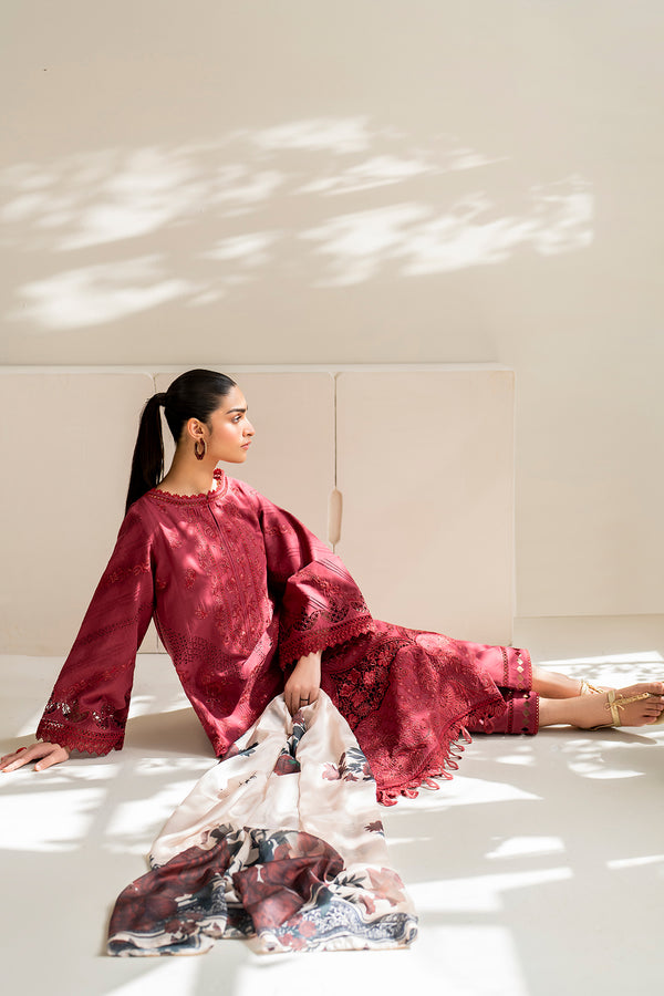 Baroque | Luxury Pret 24 | LAWN UF-676 - Pakistani Designer Dress - by Baroque | Type: Luxury - 100% Original at Saira Sultan
