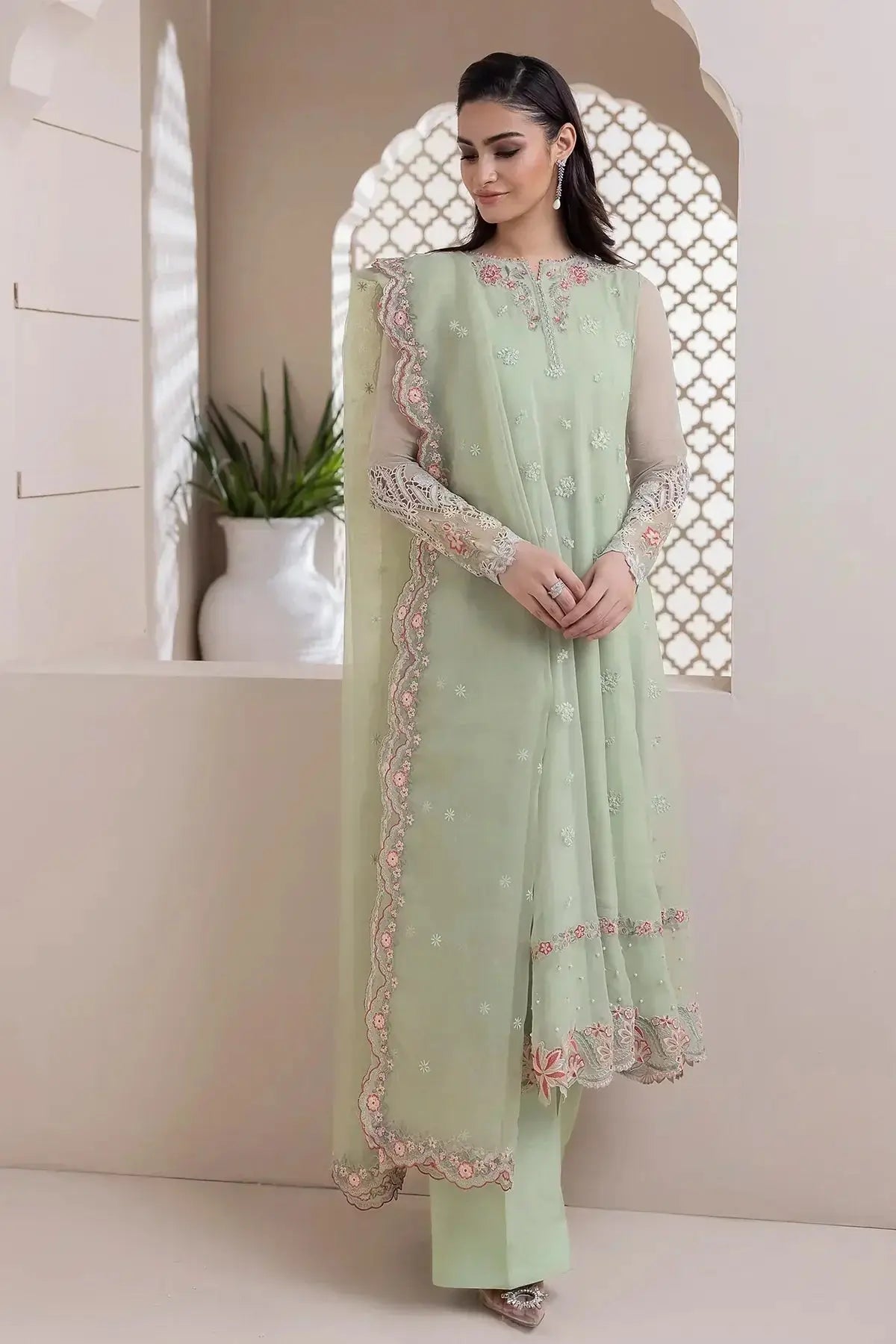 Baroque | Formals Collection | UF-418 - Pakistani Designer Dress - by Baroque | Type: Formal - 100% Original at Saira Sultan
