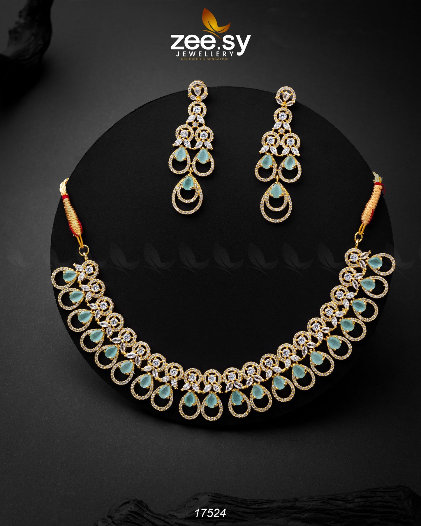 Intricate Necklace Mint Green