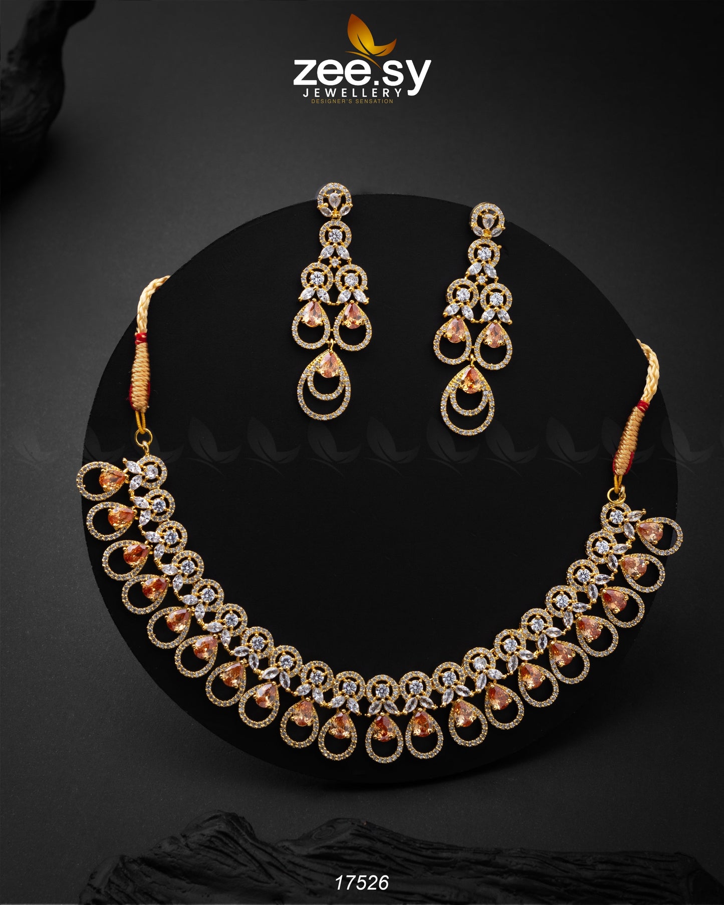 Intricate Necklace Champagne