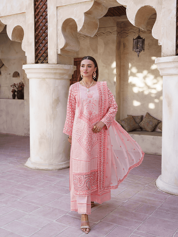 Zebtan | Zeenat Luxury Lawn Eid Collection | ZL 04 - Pakistani Designer Dress - by Zebtan | Type: Luxury - 100% Original at Saira Sultan