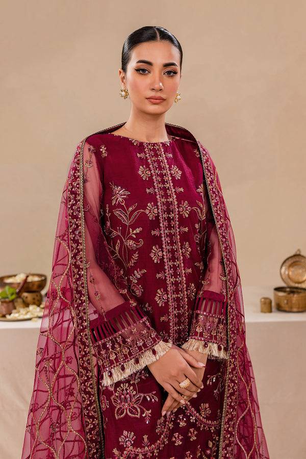Farasha | Lumiere Formals |ROUGE PINK - Pakistani Designer Dress - by Farasha | Type: Formal - 100% Original at Saira Sultan