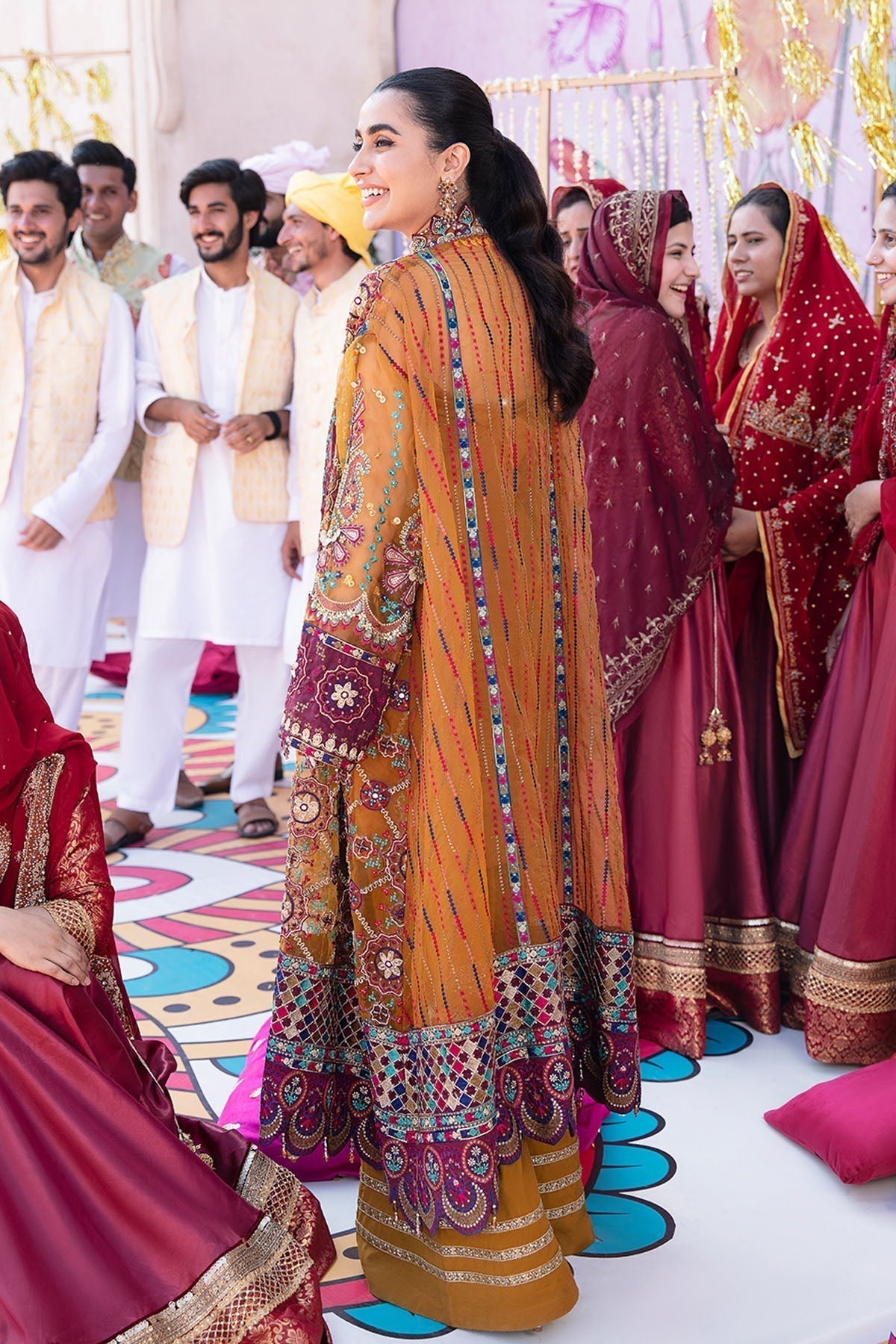 Nureh | Jhoomro Wedding Formals | Gulshan Shirt - Pakistani Designer Dress - by Nureh | Type: Bridal - 100% Original at Saira Sultan