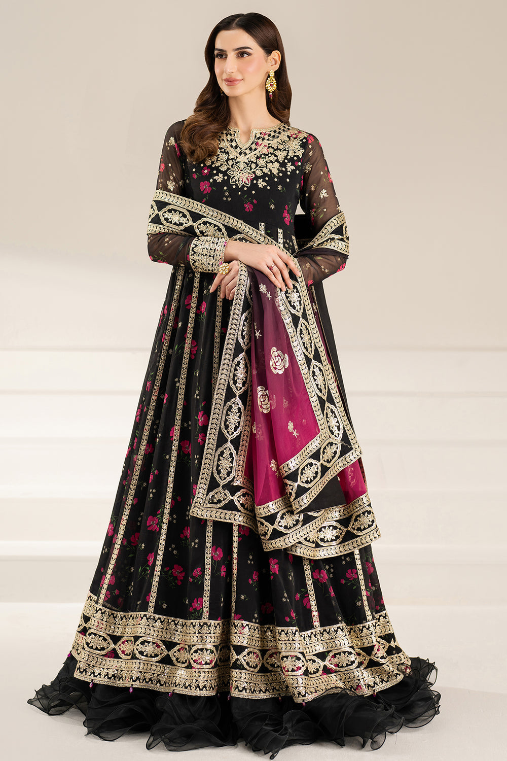 Farasha | Fiorella Formals | Fuchsia Night - Pakistani Designer Dress - by Farasha - Type : Ladies Clothes - 100% Original at Saira Sultan