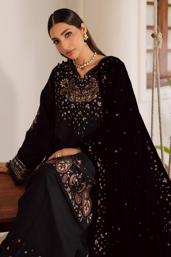 Nureh | Exclusive Leather Peach | NE-202 by Nureh - Designer Dress - Type : Ladies Clothes - Available at Saira Sultan - 100% Original