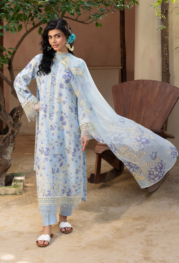 Humdum | Zaiba 25 | D02 - Pakistani Designer Dress - by Humdum - Type : Ladies Clothes - 100% Original at Saira Sultan