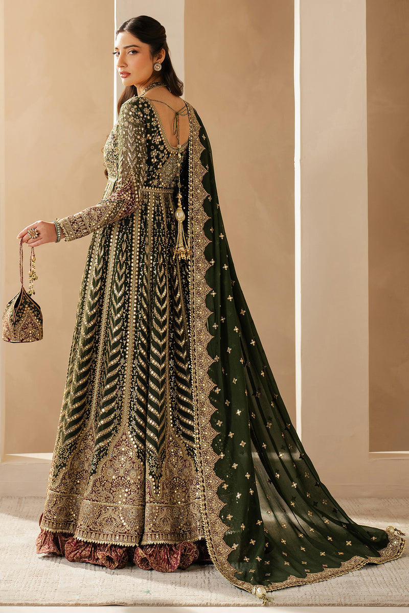 Jazmin | Wedding Formals | WF'25-02 S Olive Green Chiffon