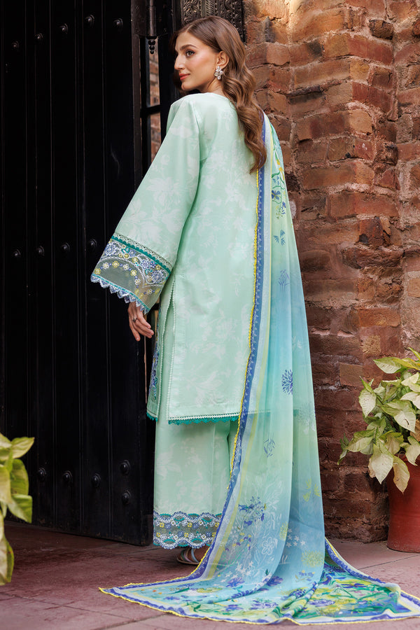 Farasha | Printed Essentials | Mistell S Aqua Lawn