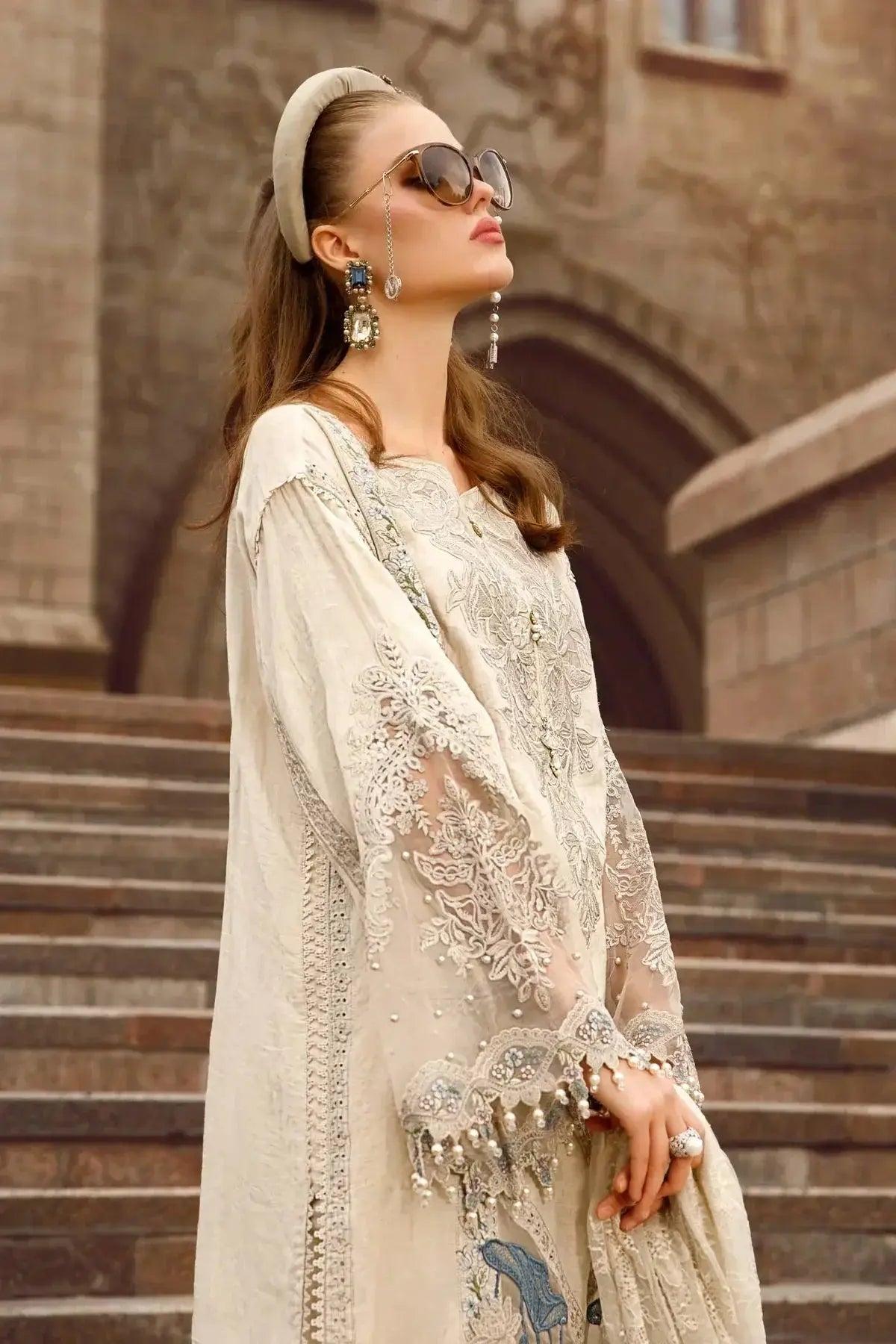 Maria B | Luxury Lawn | D-2307-B - Pakistani Designer Dress - by Maria B | Type: Luxury - 100% Original at Saira Sultan