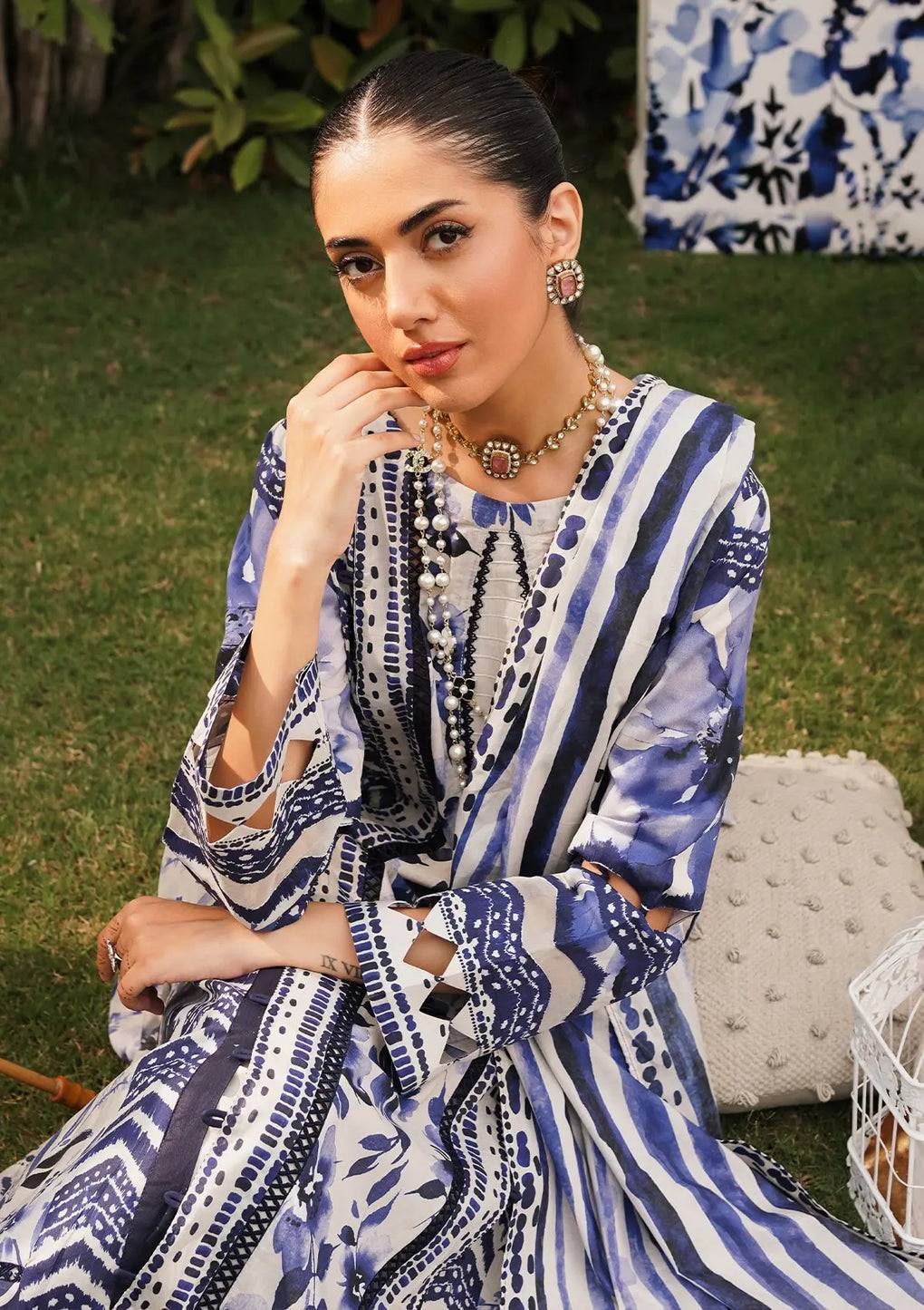 Elaf Premium | Printed Collection 24 | EEP-07A - Shadow Sisters - Pakistani Designer Dress - by Elaf Premium | Type: Casuals - 100% Original at Saira Sultan