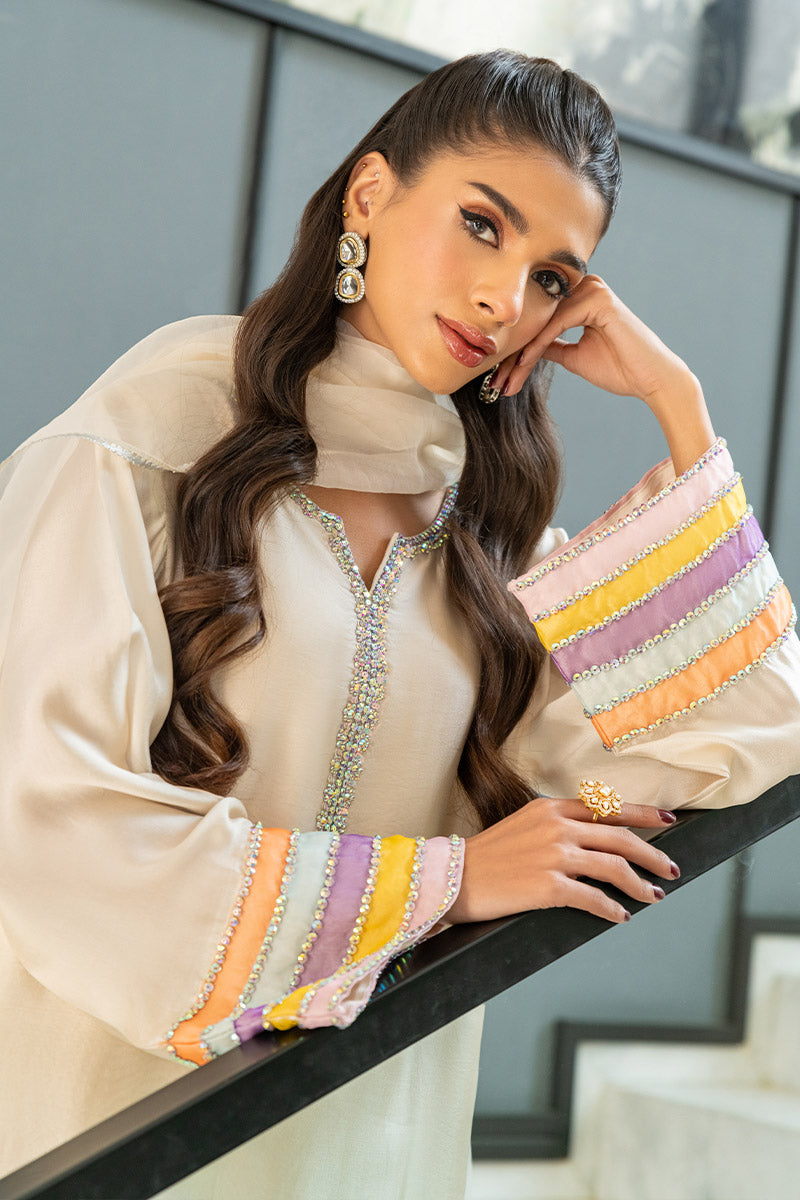 Chic Ophicial | Celenia Pret | Ivory Rose XL Ivory Pure Sheesha Silk