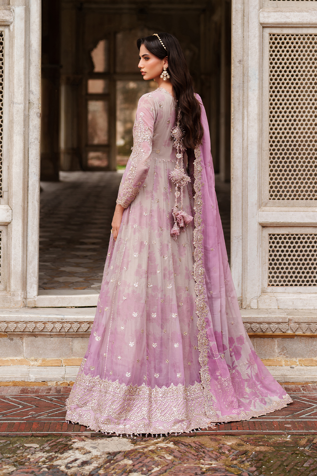 Iznik | Festive Formal | UE-555 Printed Chiffon - Pakistani Designer Dress - by Iznik - Type : Ladies Clothes - 100% Original at Saira Sultan