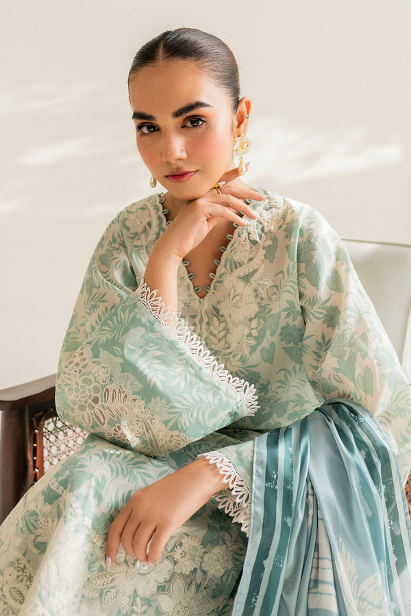 Baroque | Luxury Pret 24 | LAWN UF-677 - Pakistani Designer Dress - by Baroque | Type: Luxury - 100% Original at Saira Sultan
