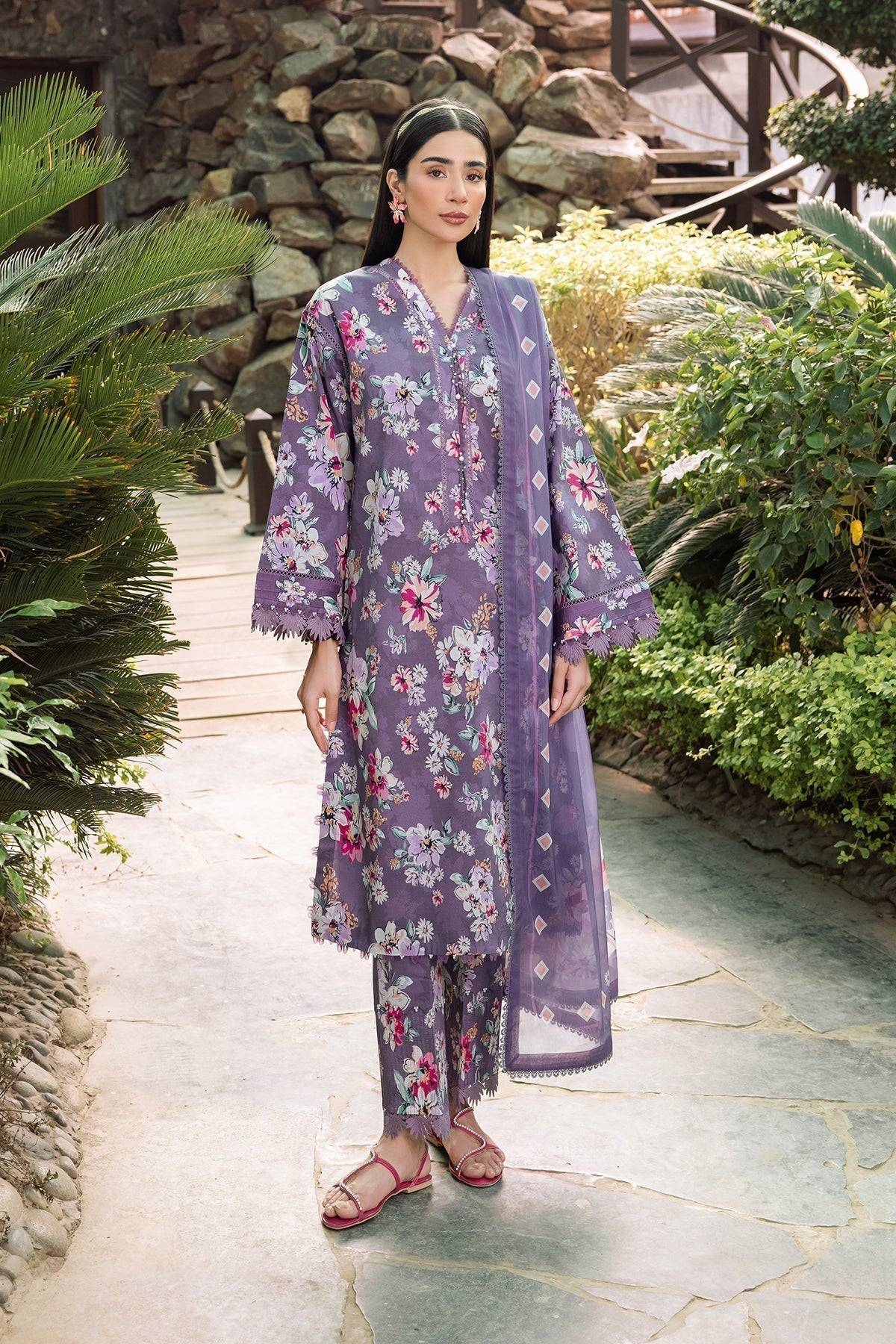 Alizeh | Sheen Lawn Prints 24 | INDIGO - Pakistani Designer Dress - by Alizeh | Type: Casuals - 100% Original at Saira Sultan