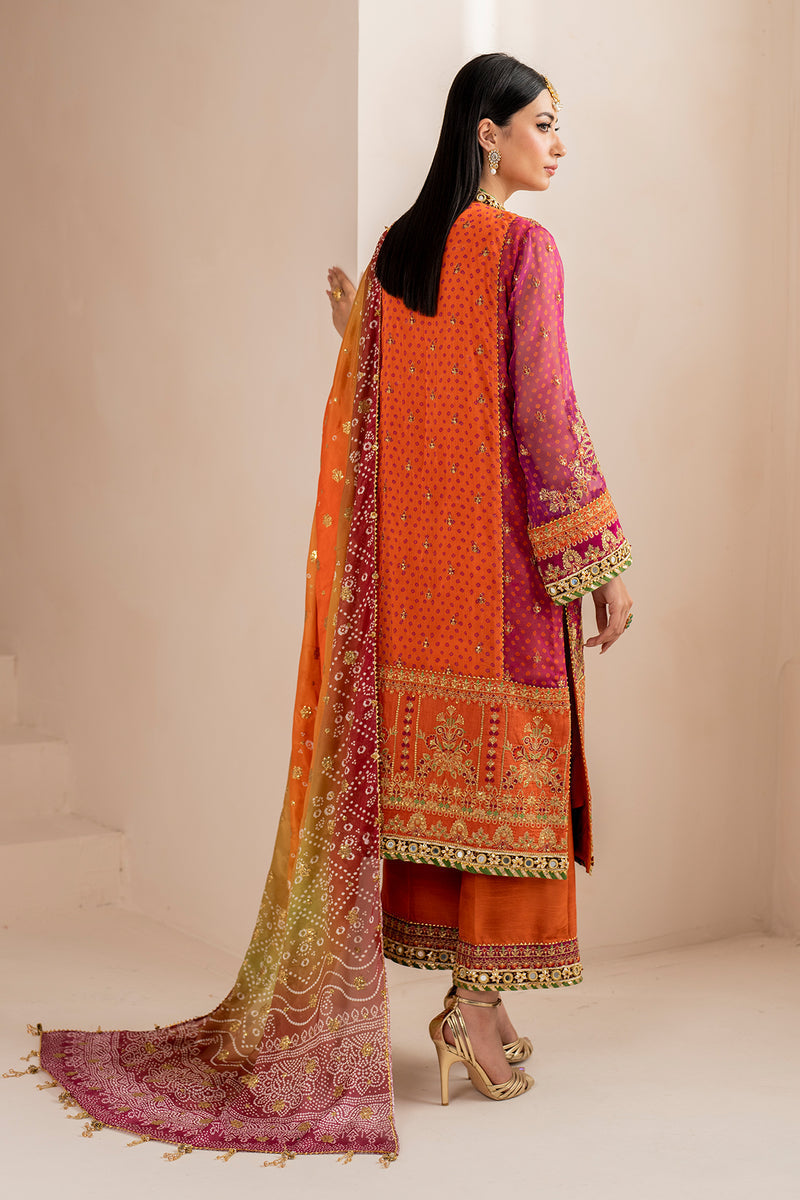 Baroque | Formal Collection | CHIFFON UF-706 S Burnt Orange Chiffon