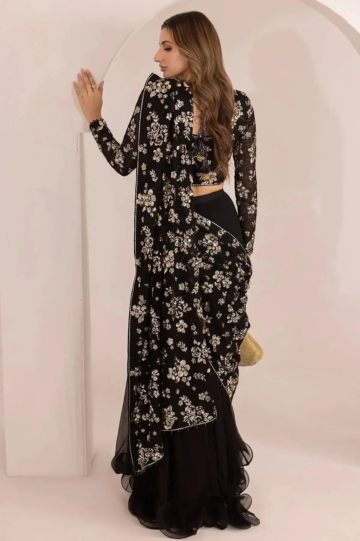Jazmin | Formals Collection | EMBROIDERED CHIFFON UC-3021 - Pakistani Designer Dress - by Jazmin | Type: Formal - 100% Original at Saira Sultan