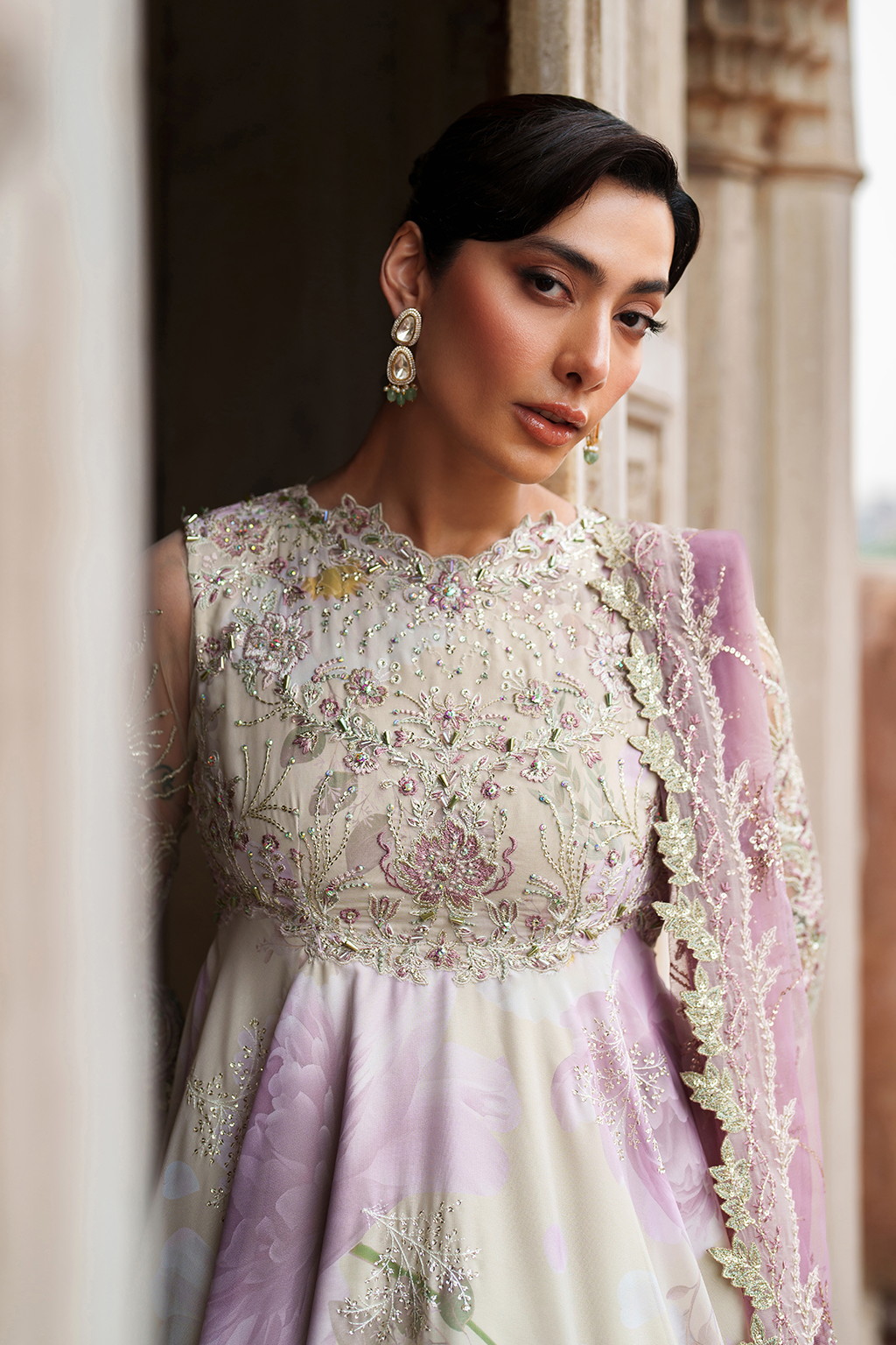 Iznik | Festive Formal | UE-546 Embroidered Chiffon - Pakistani Designer Dress - by Iznik - Type : Ladies Clothes - 100% Original at Saira Sultan