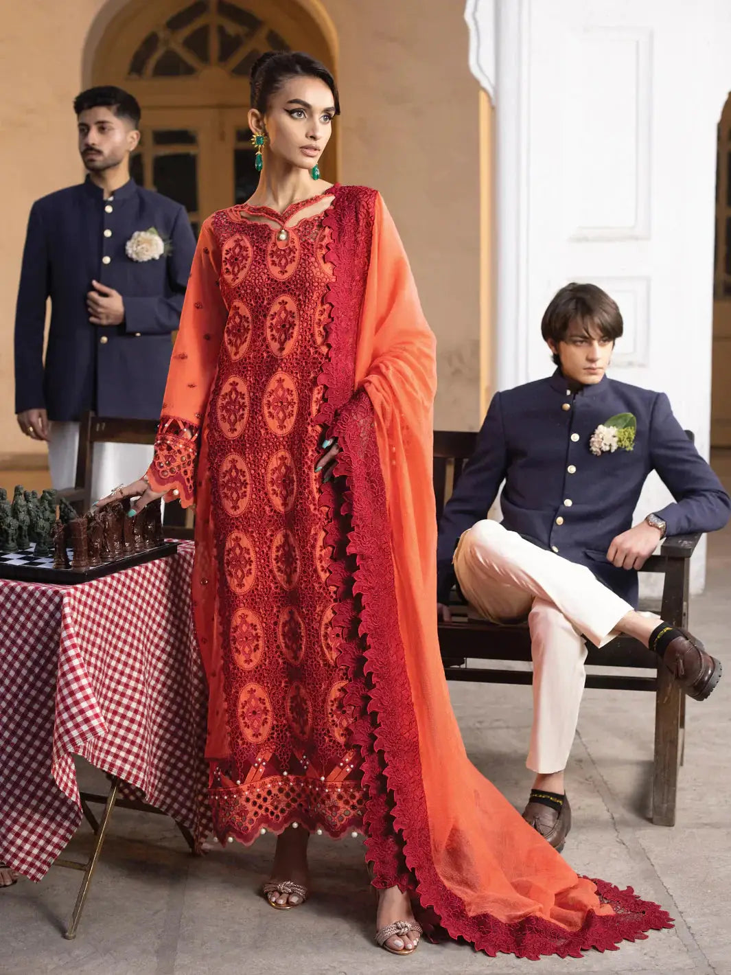 Faiza Faisal | Maya Luxury Lawn | Paula - Pakistani Designer Dress - by Faiza Faisal | Type: Luxury - 100% Original at Saira Sultan