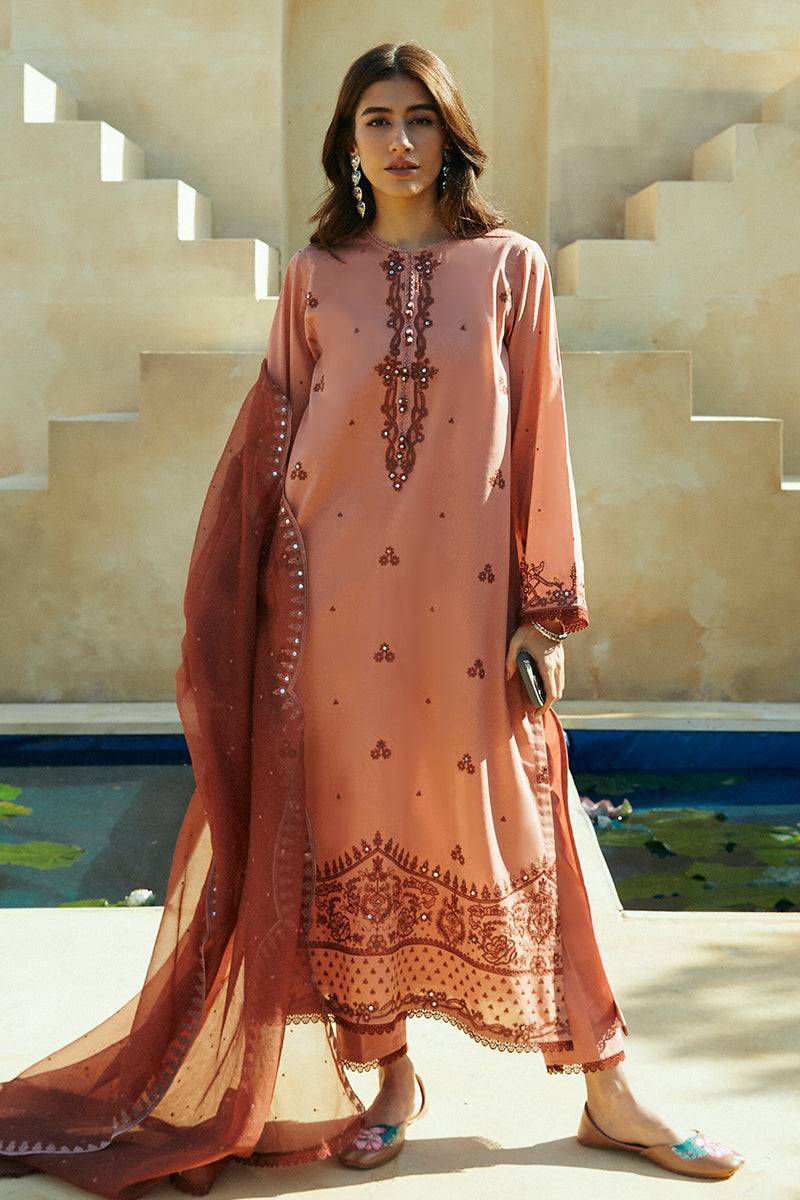 Cross Stitch | Premium Lawn 24 | ARID SAND - Pakistani Designer Dress - by Cross Stitch | Type: Formal - 100% Original at Saira Sultan