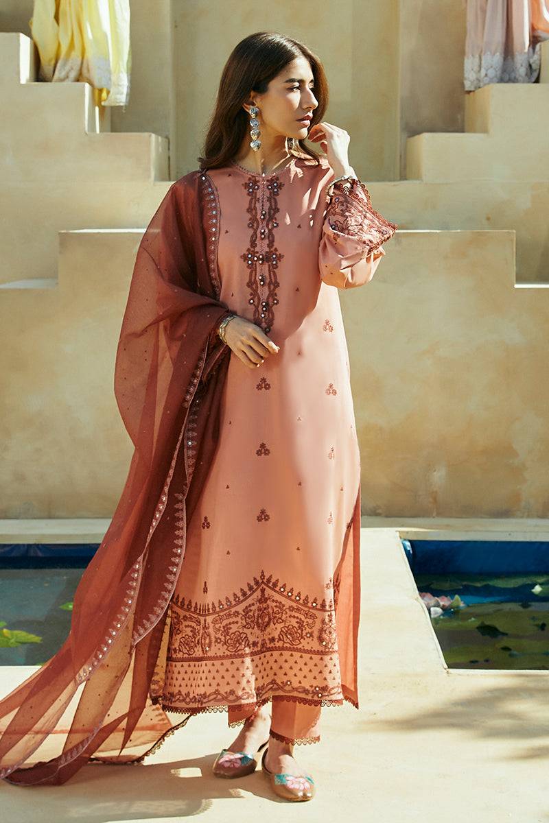 Cross Stitch | Premium Lawn 24 | ARID SAND - Pakistani Designer Dress - by Cross Stitch | Type: Formal - 100% Original at Saira Sultan