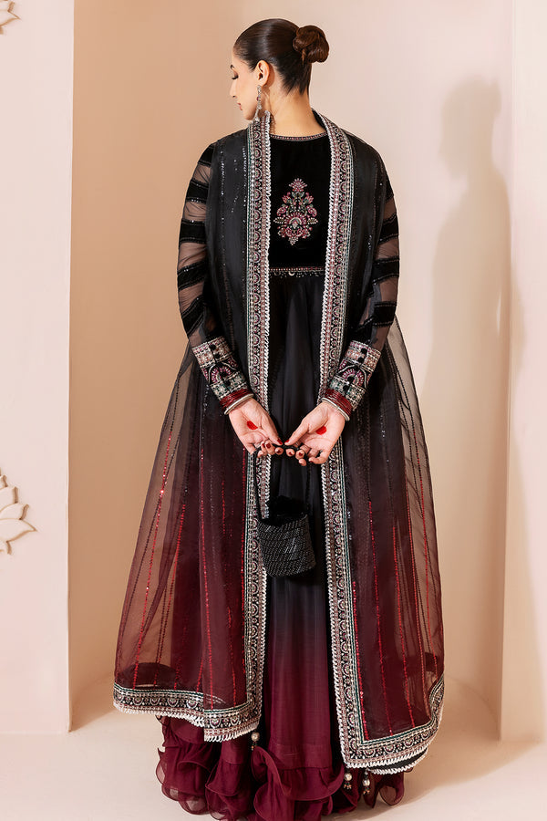 Jazmin | Chandni Velvet Formals 25 | Embroidered Velvet Formal CVF D-10 - Pakistani Designer Dress - by Jazmin - Type : Ladies Clothes - 100% Original at Saira Sultan