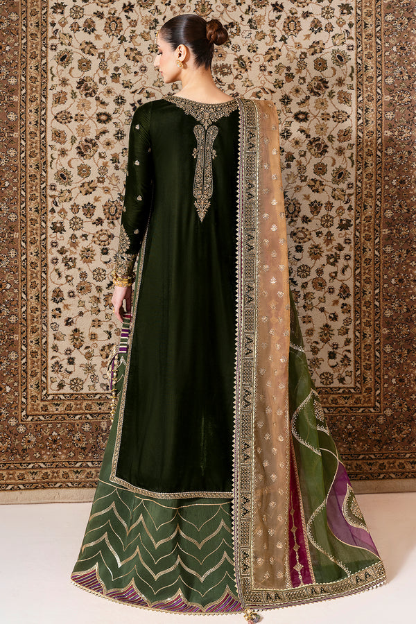 Jazmin | Chandni Velvet Formals 25 | Embroidered Velvet Formal CVF D-09 - Pakistani Designer Dress - by Jazmin - Type : Ladies Clothes - 100% Original at Saira Sultan