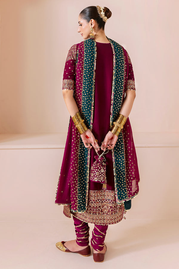 Jazmin | Chandni Velvet Formals 25 | Embroidered Velvet Formal CVF D-02 - Pakistani Designer Dress - by Jazmin - Type : Ladies Clothes - 100% Original at Saira Sultan