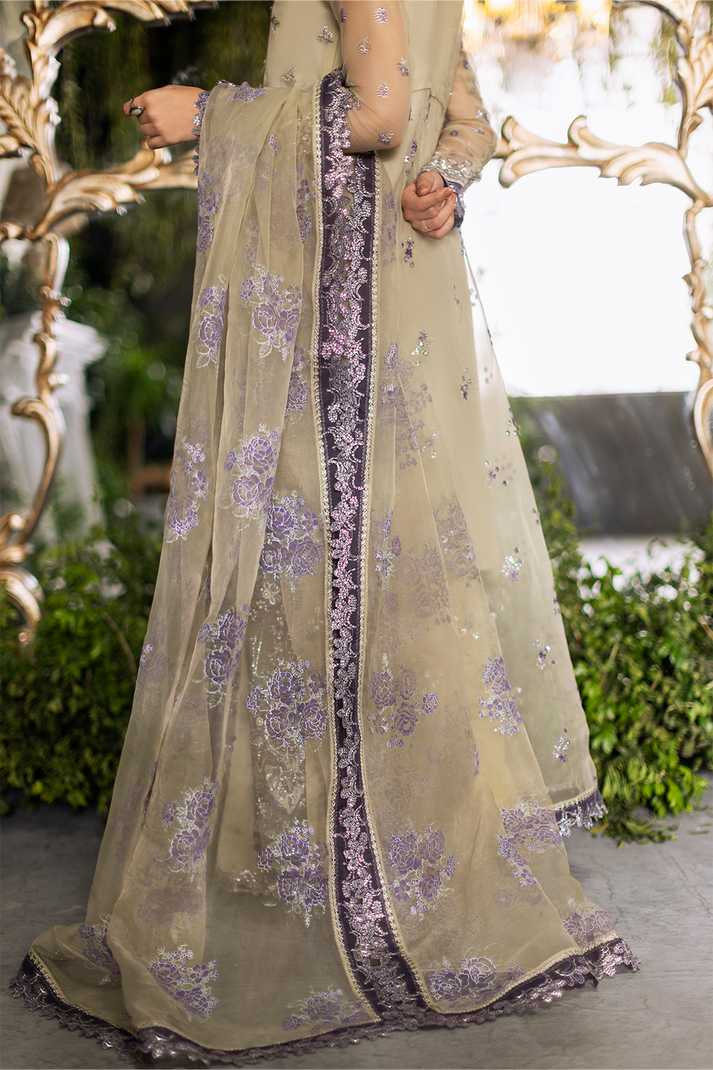 Saad Shaikh | Flurie Formals | Lucia Custom Size Green White Organza