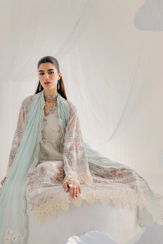 Qalamkar | Luxe Silk 25 | LK-06 NELE - Pakistani Designer Dress - by Qalamkar - Type : Ladies Clothes - 100% Original at Saira Sultan