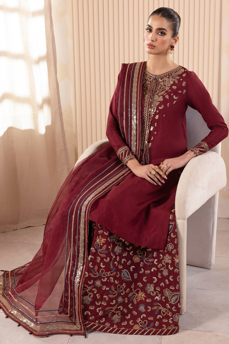Jazmin | Formals Collection | RAW SILK UR-7016 - Pakistani Designer Dress - by Jazmin | Type: Formal - 100% Original at Saira Sultan
