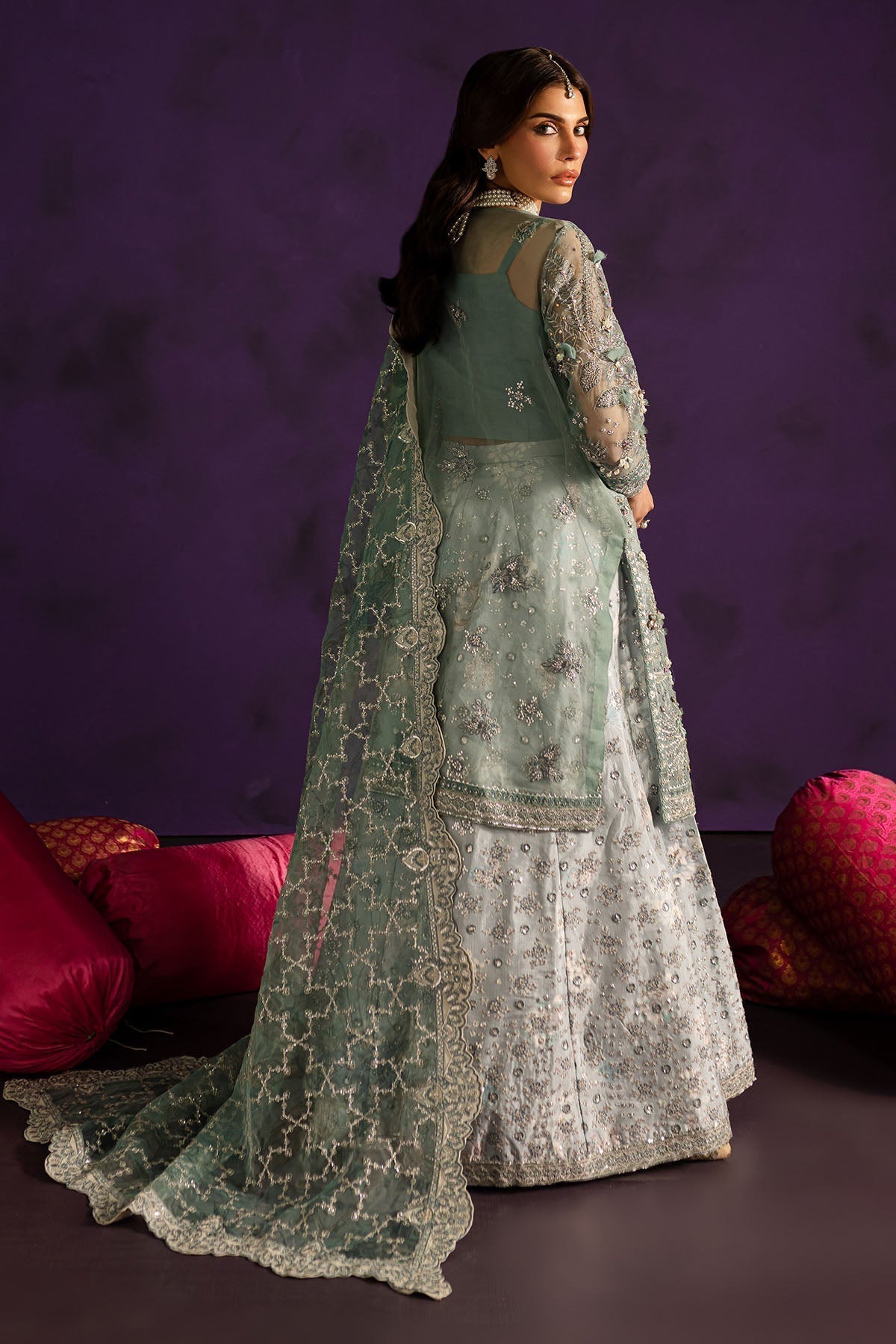 Nureh | Wedding Formals 24 | FP-146 S Ice Blue Organza