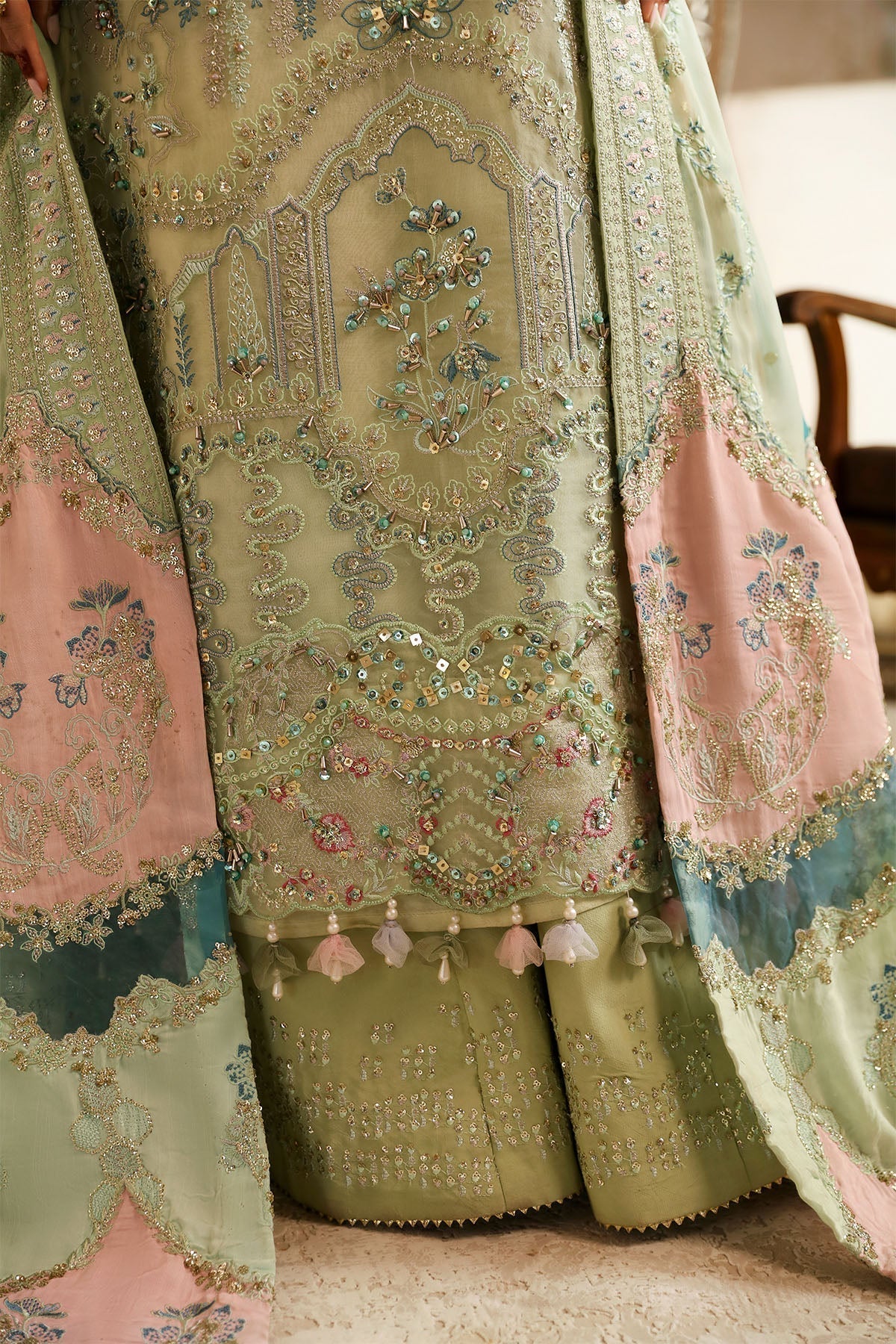 Nureh | Jhoomro Wedding Formals | NL-67 MAHI-ROO - Pakistani Designer Dress - by Nureh | Type: Bridal - 100% Original at Saira Sultan