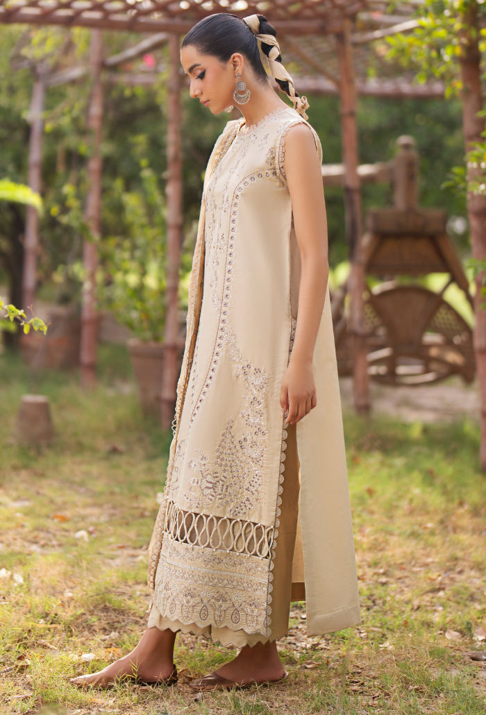 Humdum | Selin Lawn 25 |Selin - D08 L Beige Lawn