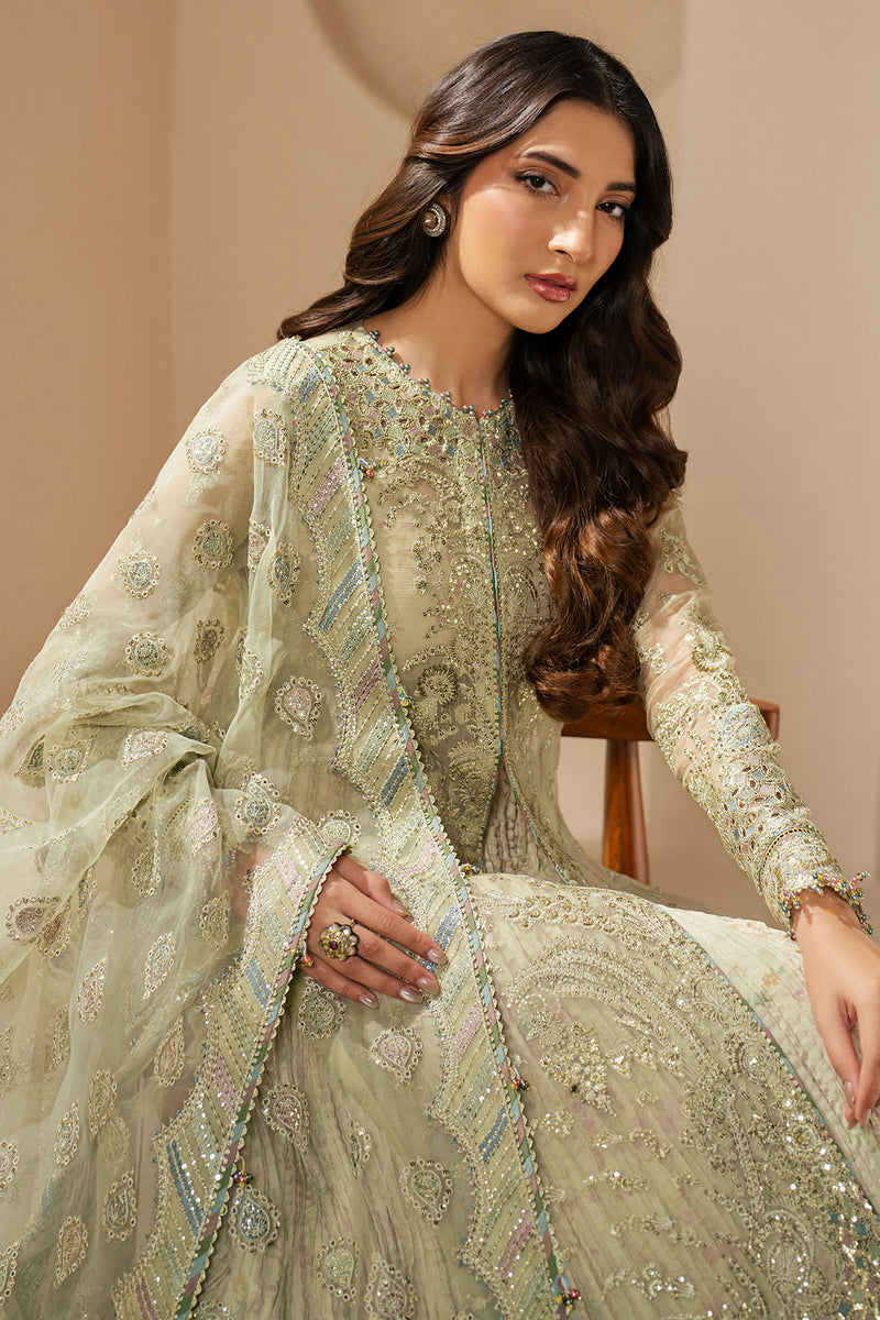 Jazmin | Wedding Formals | WF'25-07 Custom Size Mint Green Chiffon