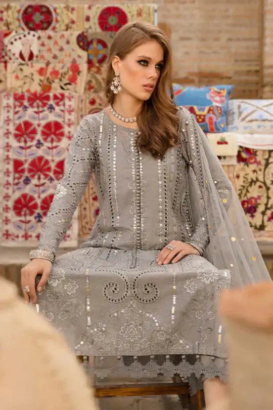 Maria B | Luxury Lawn | D-2308-B - Pakistani Designer Dress - by Maria B | Type: Luxury - 100% Original at Saira Sultan