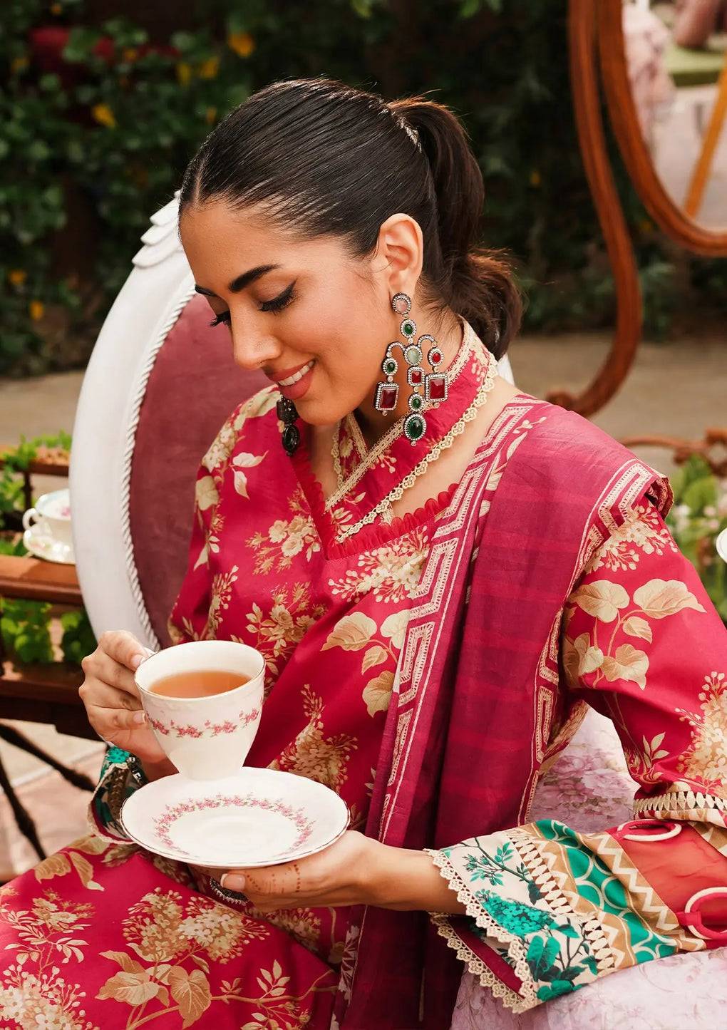 Elaf Premium | Printed Collection 24 | EEP-04A - Flores de Amor - Pakistani Designer Dress - by Elaf Premium | Type: Casuals - 100% Original at Saira Sultan