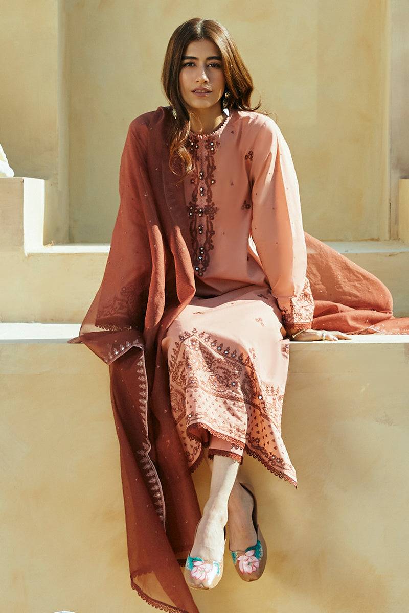 Cross Stitch | Premium Lawn 24 | ARID SAND - Pakistani Designer Dress - by Cross Stitch | Type: Formal - 100% Original at Saira Sultan
