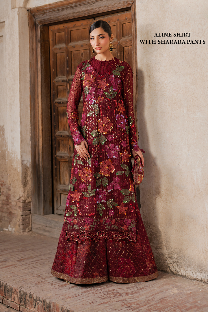 Iznik | Luxury Chiffon | ILC-05 M Maroon Chiffon