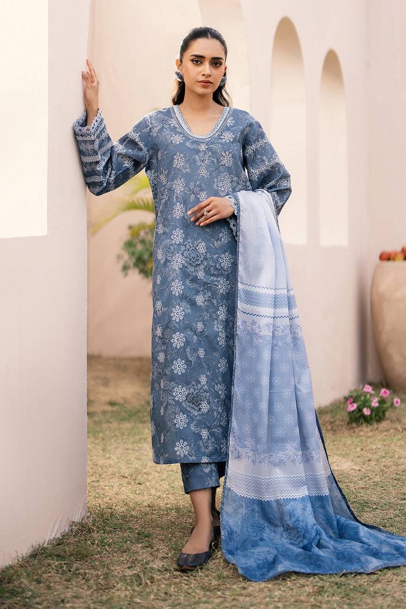 Baroque | Luxury Pret 24 | LAWN UF-601 - Pakistani Designer Dress - by Baroque | Type: Luxury - 100% Original at Saira Sultan