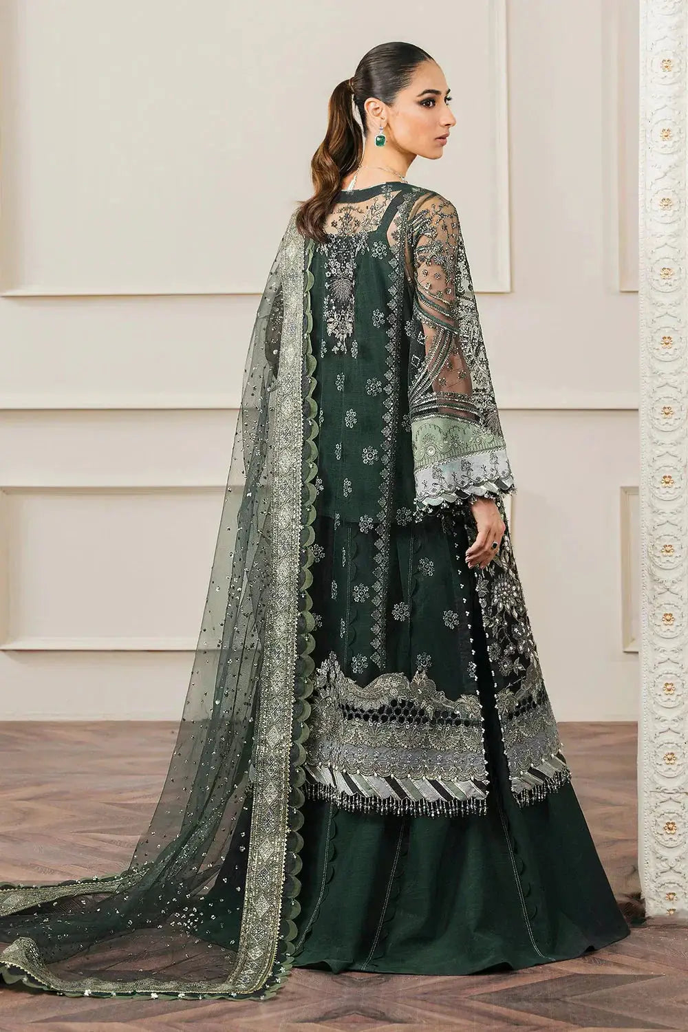 Baroque | Chantelle Embroidered Collection | CH12-05 - Pakistani Designer Dress - by Baroque | Type: Bridal - 100% Original at Saira Sultan