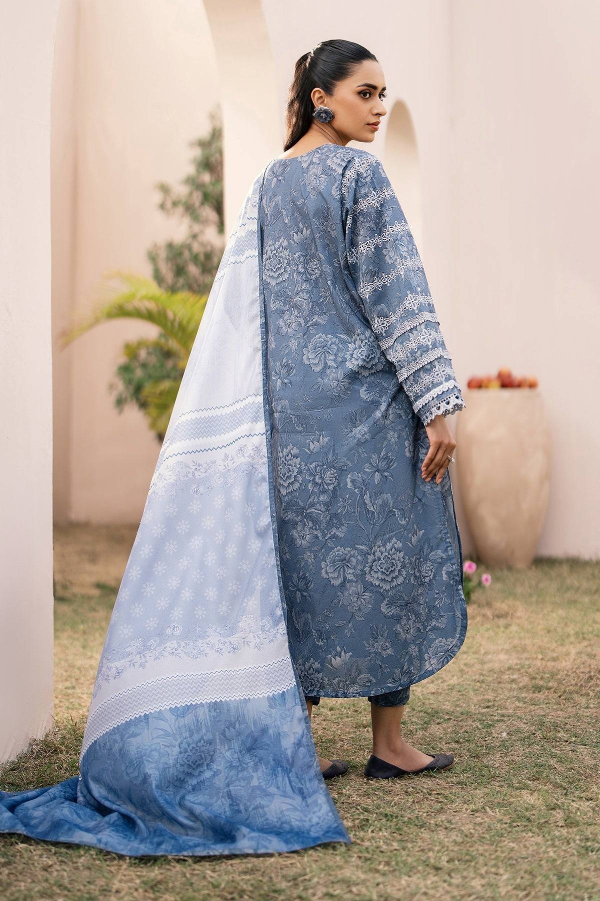 Baroque | Luxury Pret 24 | LAWN UF-601 - Pakistani Designer Dress - by Baroque | Type: Luxury - 100% Original at Saira Sultan