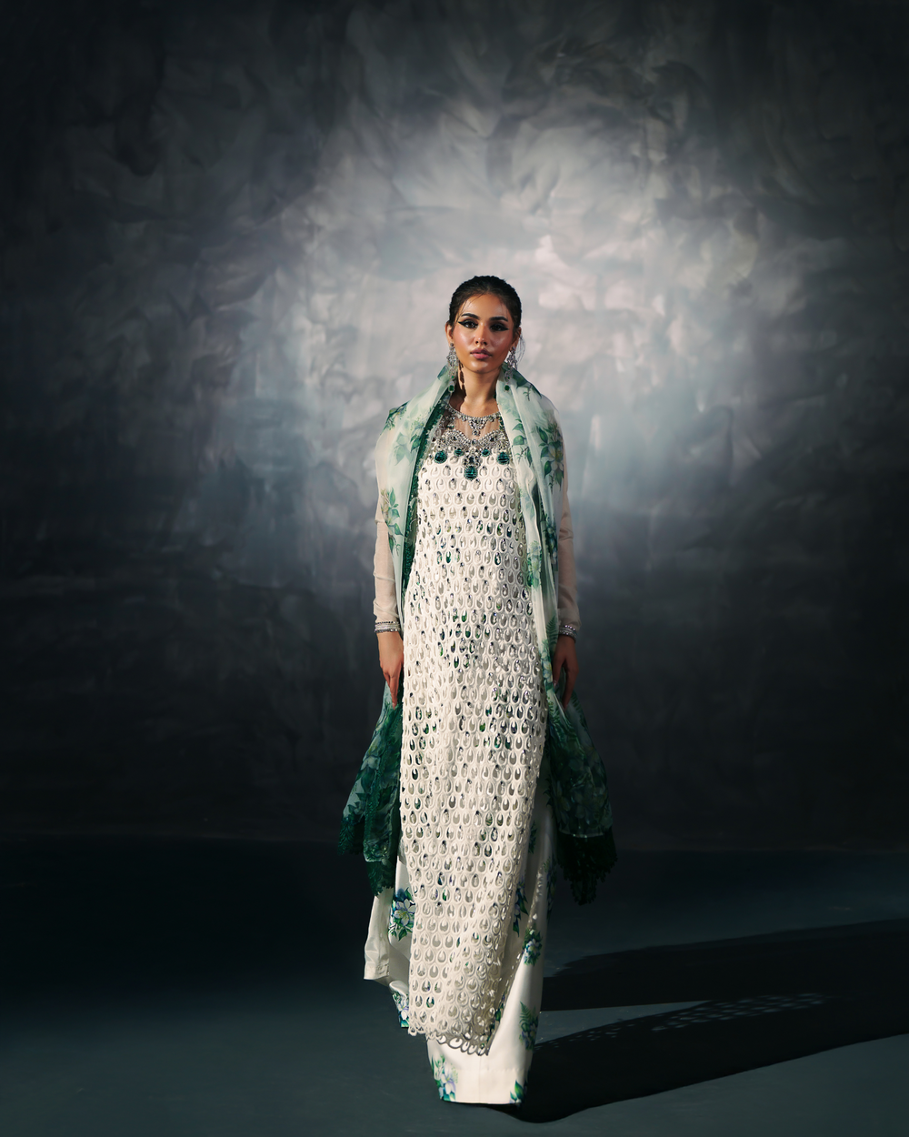 Vasal | Zyra Luxe Pret 26 | Emerald Whisper - Pakistani Designer Dress - by Vasal - Type : Ladies Clothes - 100% Original at Saira Sultan