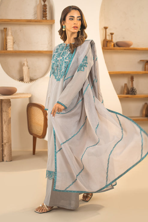 Declare | Eid Collection 25 | PB01078 M Cloud Gray Lawn