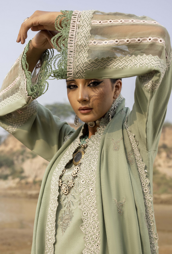 Humdum I Sierra Wool I Sierra-D02 - Pakistani Designer Dress - by Humdum - Type : Ladies Clothes - 100% Original at Saira Sultan