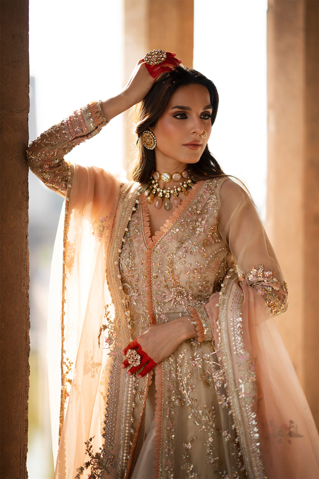 AJR Couture | Luxury Formals 24 | Dusk Custom Size Ivory Organza