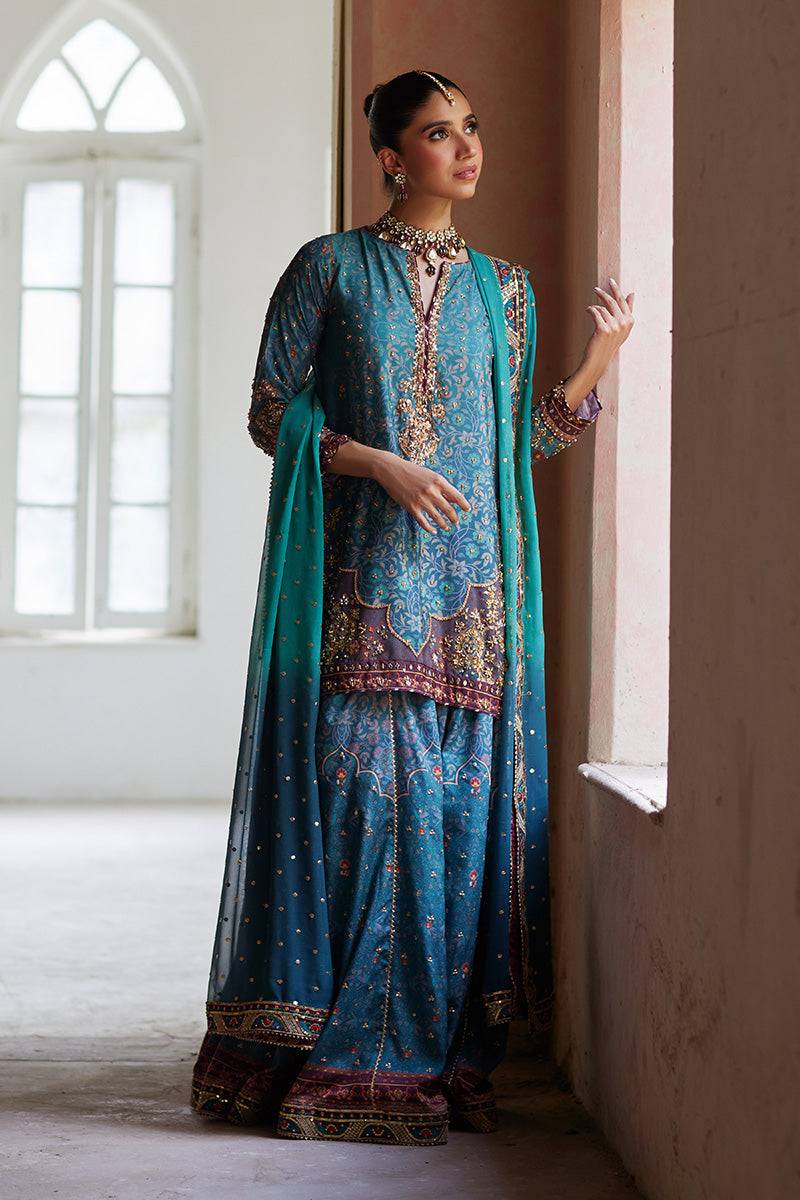 Mina Hassan | Formal Dholki Collection | Leela - Pakistani Designer Dress - by Mina Hassan | Type: Ladies Clothes - 100% Original at Saira Sultan