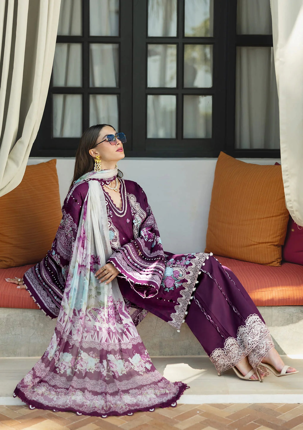 Elaf Premium | Signature 25 | ETS-06B AZOTIC L Magenta Lawn
