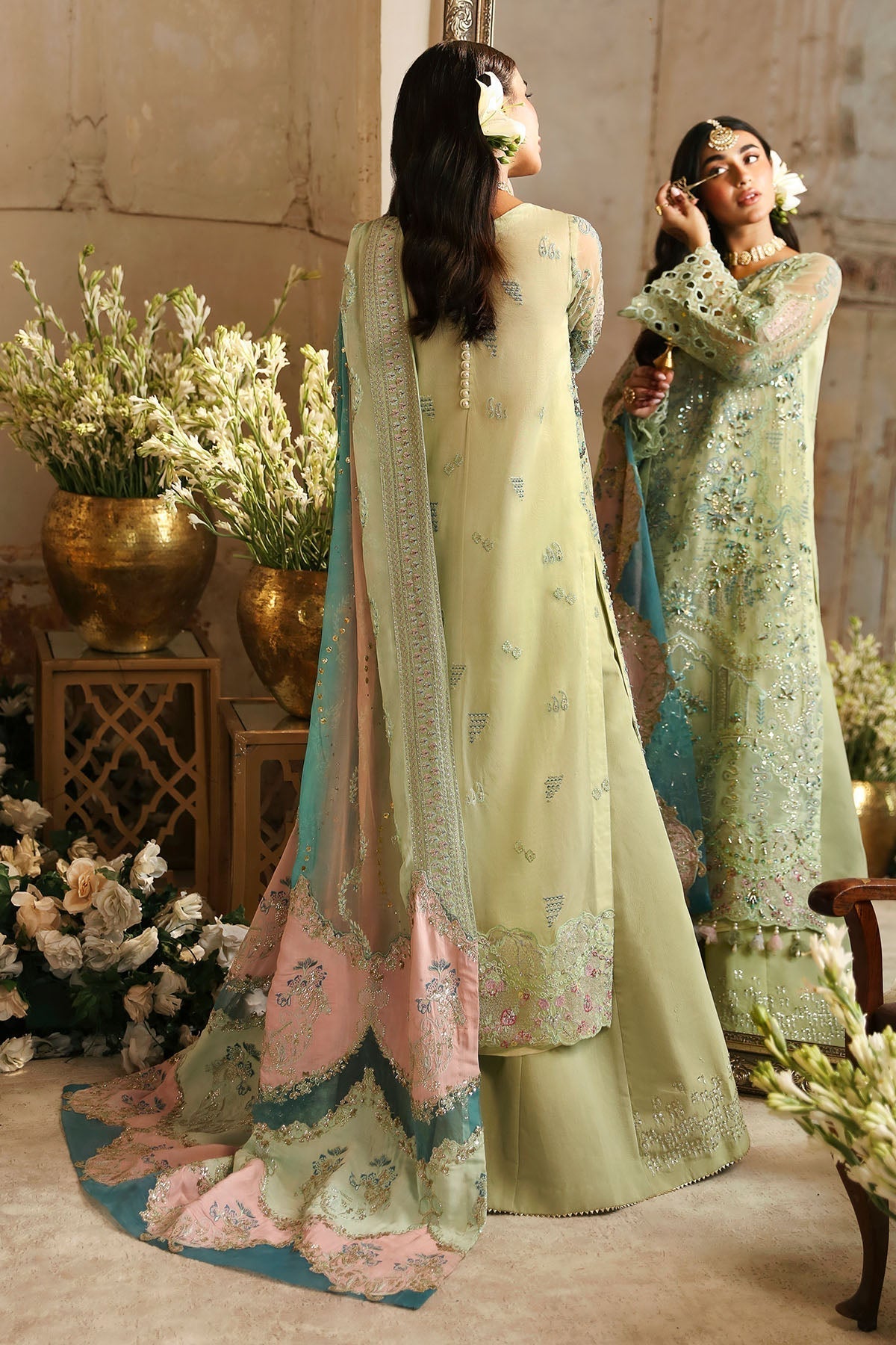 Nureh | Jhoomro Wedding Formals | NL-67 MAHI-ROO - Pakistani Designer Dress - by Nureh | Type: Bridal - 100% Original at Saira Sultan