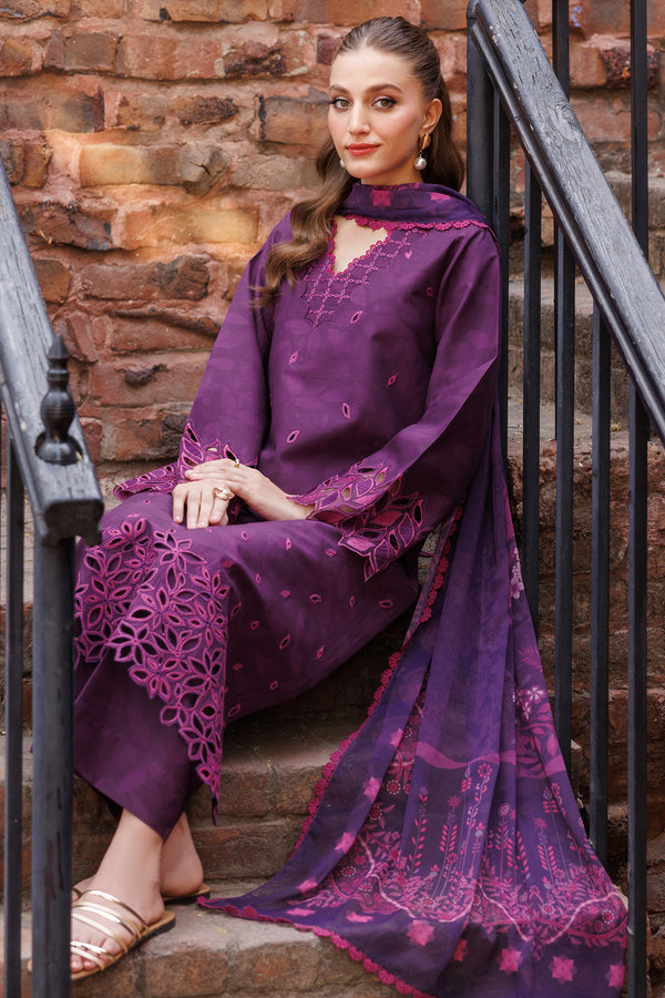 Farasha | Printed Essentials | Winkmist Custom Size Plum Lawn